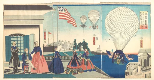 「亜墨利加國」|“America”: Enjoying Hot Air Balloons