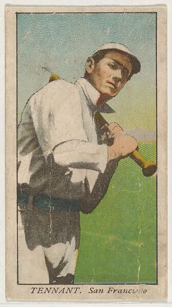 Tennant, San Francisco, from the "Obak Baseball Players" set (T212), issued by the American Tobacco Company to promote Obak Mouthpiece Cigarettes — American Tobacco Company