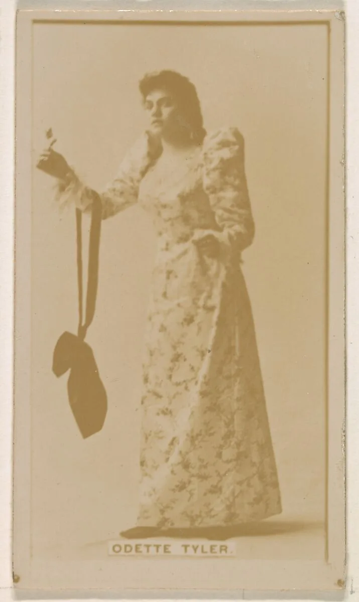 Odette Tyler, from the Actresses series (N245) issued by Kinney Brothers to promote Sweet Caporal Cigarettes — Kinney Brothers Tobacco Company