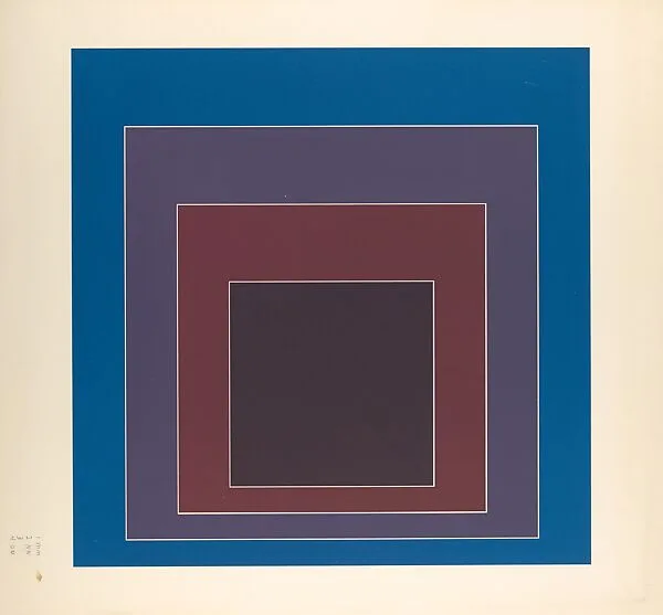 Proof for White Line Square series — Josef Albers|Gemini G.E.L.|Kenneth E. Tyler