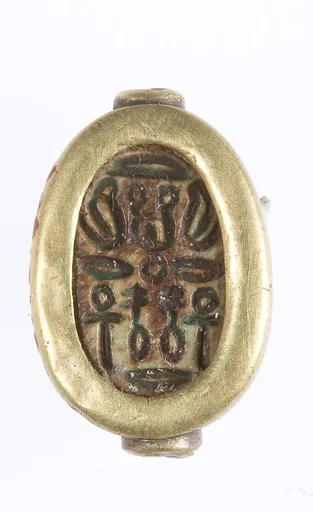 Scarab Set in a Ring Bezel