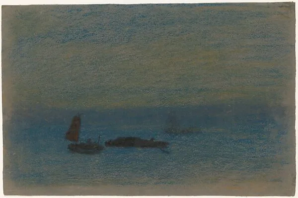 Boats at Night — Arthur B. Davies