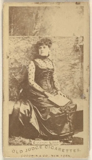 Eleanor Lane, from the Actors and Actresses series (N171) for Old Judge Cigarettes