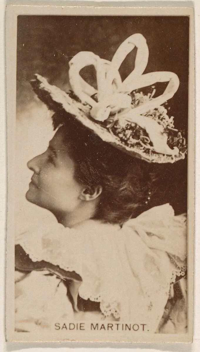 Sadie Martinot, from the Actresses series (N245) issued by Kinney Brothers to promote Sweet Caporal Cigarettes — Kinney Brothers Tobacco Company