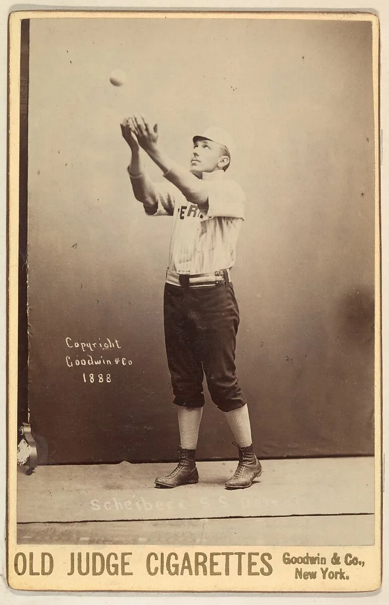 Scheibeck, Shortstop, Detroit, from the series Old Judge Cigarettes — Goodwin & Company
