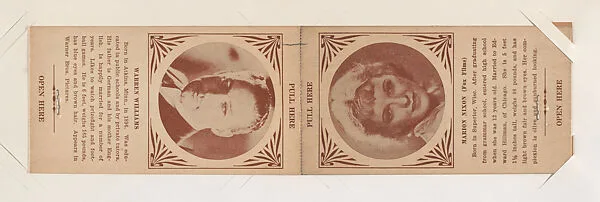 Warren Williams and Marion Nixon from Star Folders Special Cards (W439) — Unknown