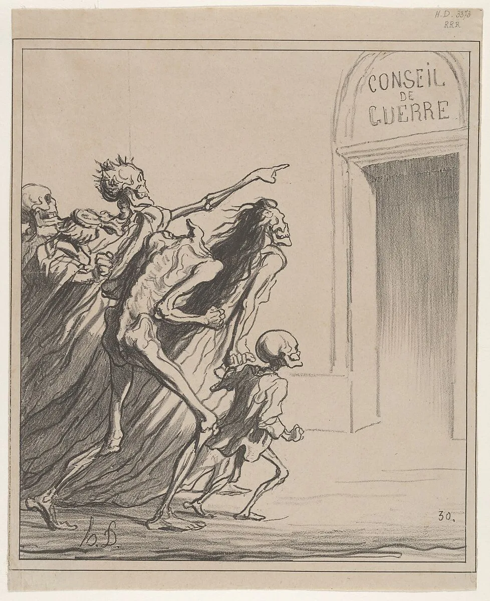 The Witnesses - The War Council — Honoré Daumier