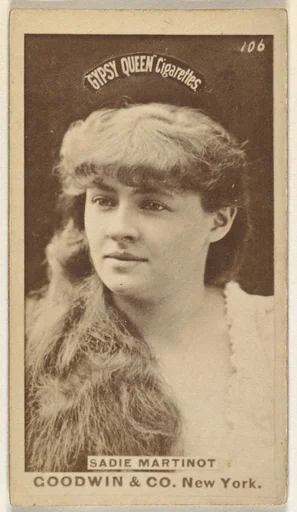 Sadie Martinot, from the Actors and Actresses series (N171) for Gypsy Queen Cigarettes