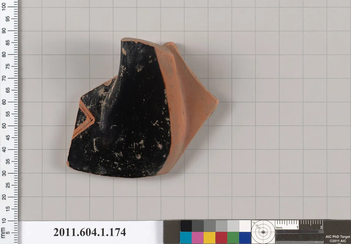 Terracotta fragment of a kylix (drinking cup) — Unknown