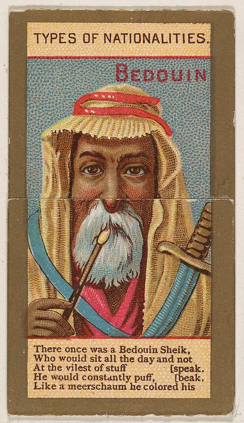 Bedouin, from Types of Nationalities (N240) issued by Kinney Bros. — Kinney Brothers Tobacco Company