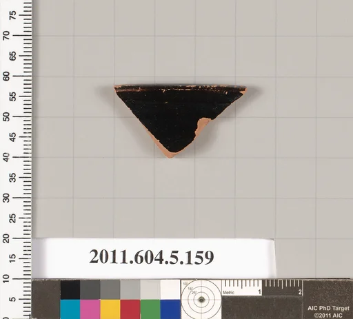 Terracotta rim fragment of a kylix (drinking cup)?