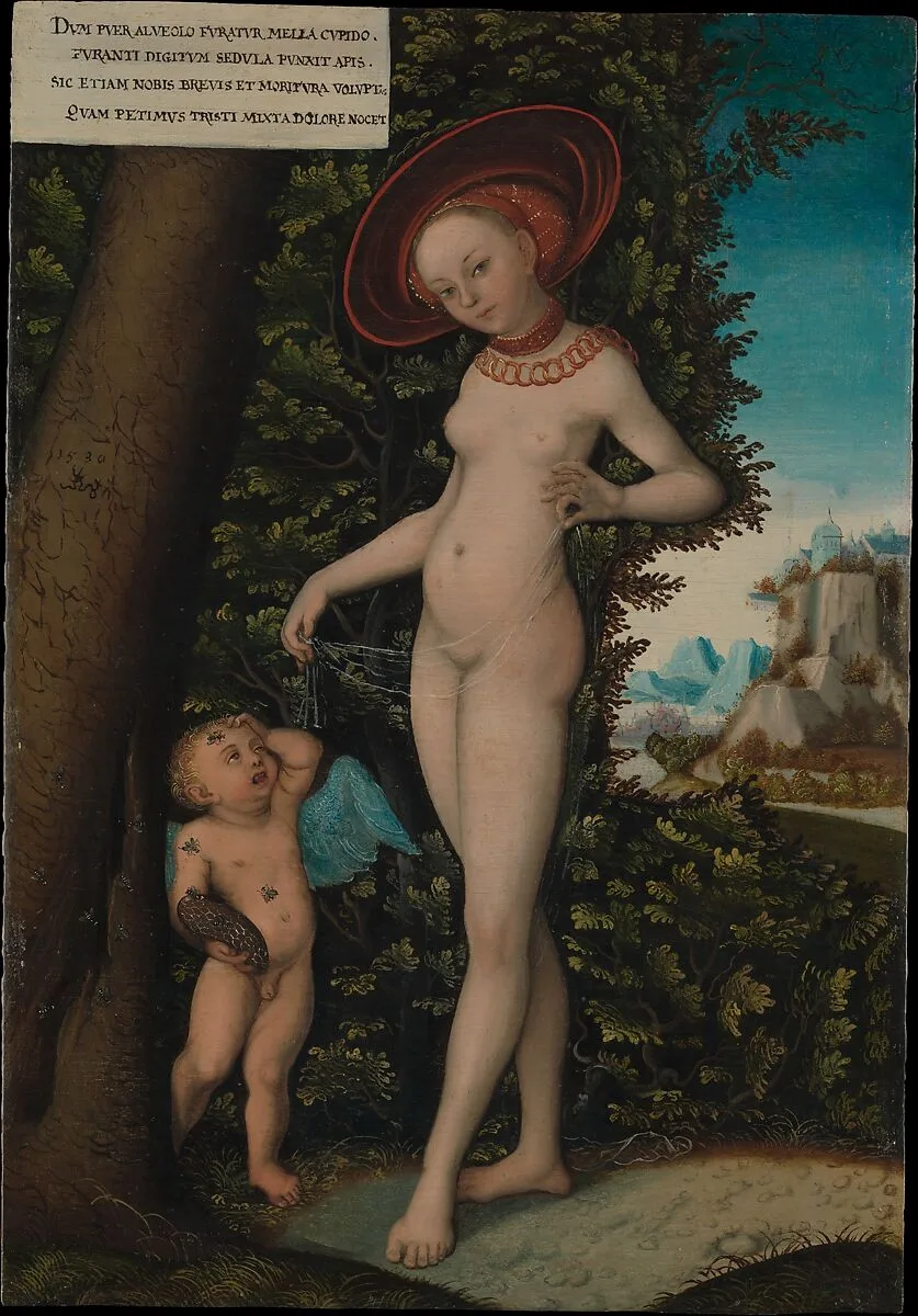 Venus with Cupid the Honey Thief — Lucas Cranach the Elder