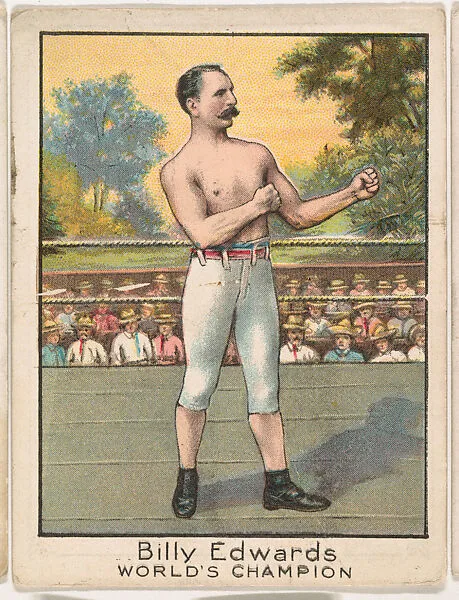 Billy Edwards, from the Champion Athlete and Prize Fighter series (T220), issued by Mecca and Tolstoi Cigarettes — Mecca Cigarettes|Tolstoi Cigarettes