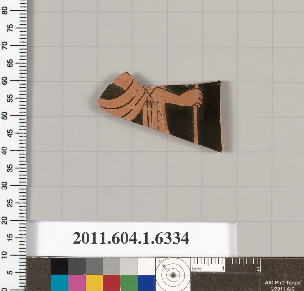 Terracotta fragment of a kylix (drinking cup) — Unknown