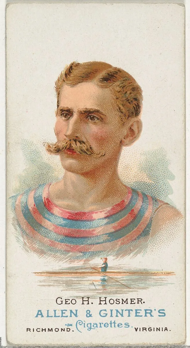 George H. Hosmer, Oarsman, from World's Champions, Series 1 (N28) for Allen & Ginter Cigarettes — Lindner, Eddy & Claus|Allen & Ginter