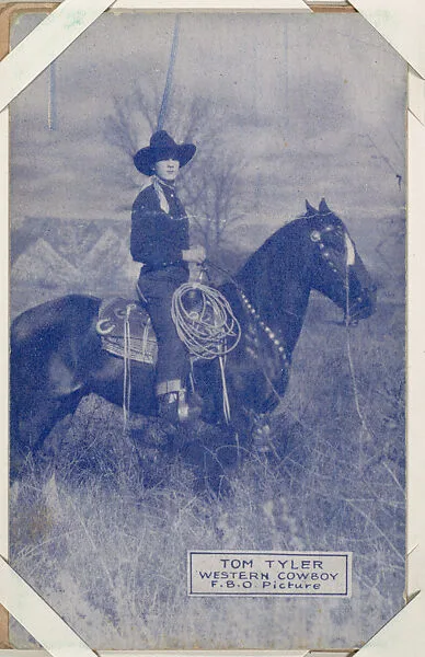 Tom Tyler from Western Stars or Scenes Exhibit Cards series (W412) — Unknown