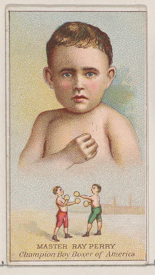 Master Ray Perry, Champion Boy Boxer of America, from the Champions of Games and Sports series (N184, Type 2) issued by W.S. Kimball & Co. — W.S. Kimball & Co.