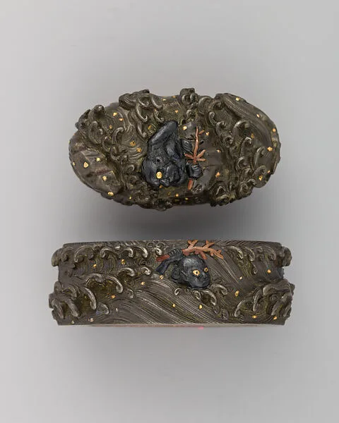 Sword-Hilt Collar and Pommel (Fuchigashira) — Unknown