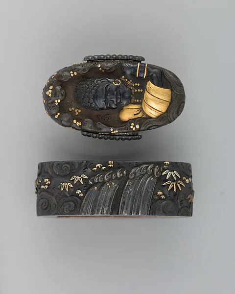 Sword-Hilt Collar and Pommel (Fuchigashira) — Unknown