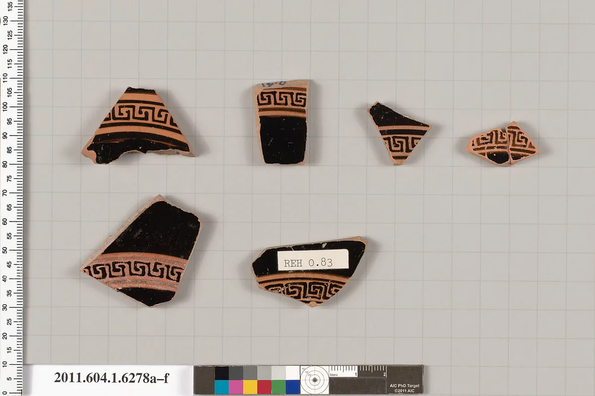 Terracotta fragments of kylikes (drinking cups) — Unknown