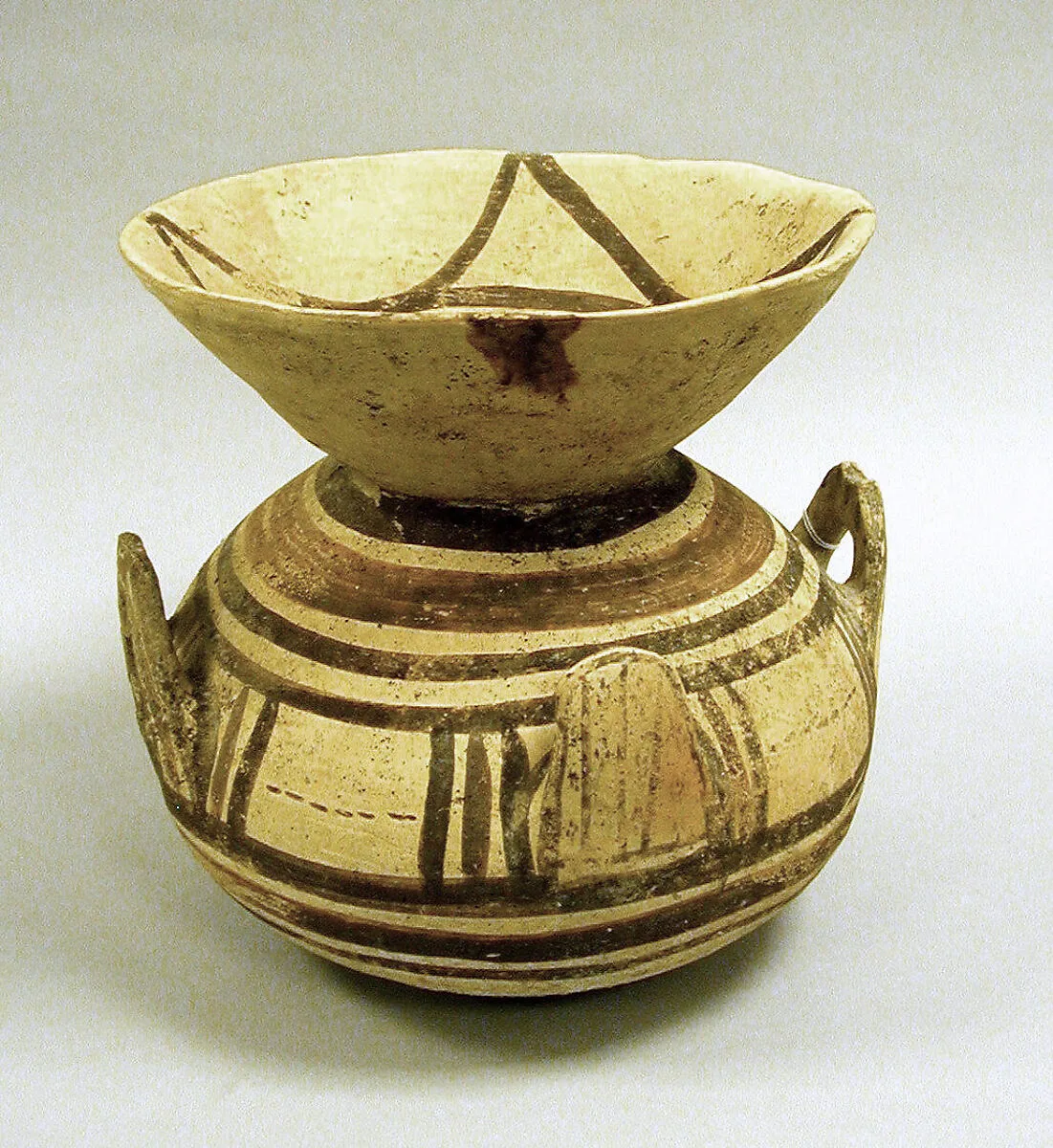 Terracotta funnel vase — Unknown