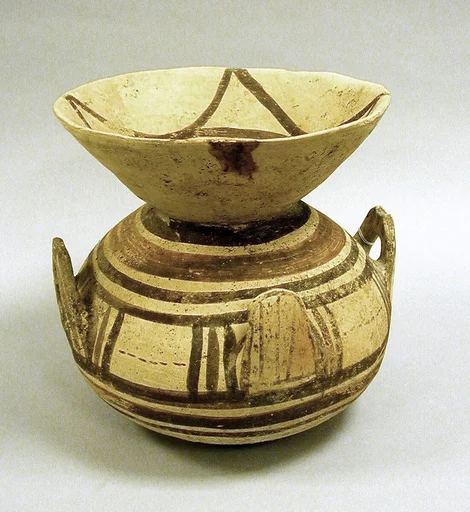 Terracotta funnel vase