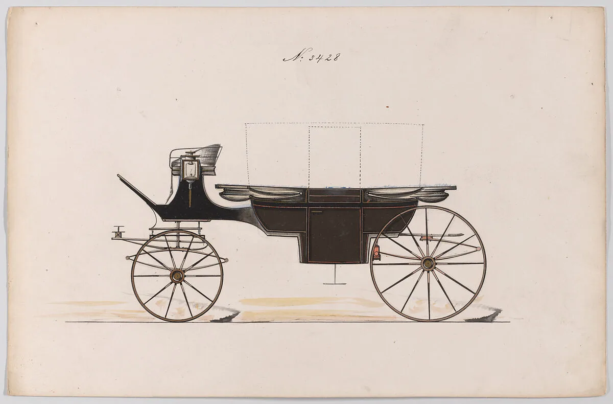 Design for Landau, No. 3428 — Brewster & Co.