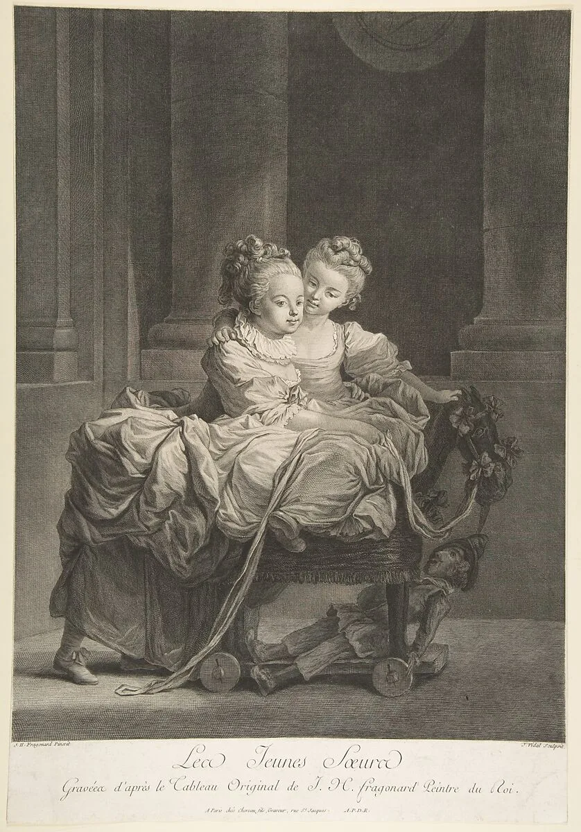 Les Jeunes Soeurs — Geraud Vidal|Jean Honoré Fragonard