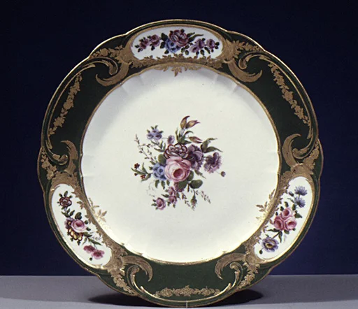 Plate (assiette à palmes) (1 of 102) (part of a service)