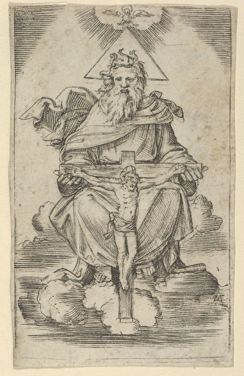 The Holy Trinity — Marcantonio Raimondi
