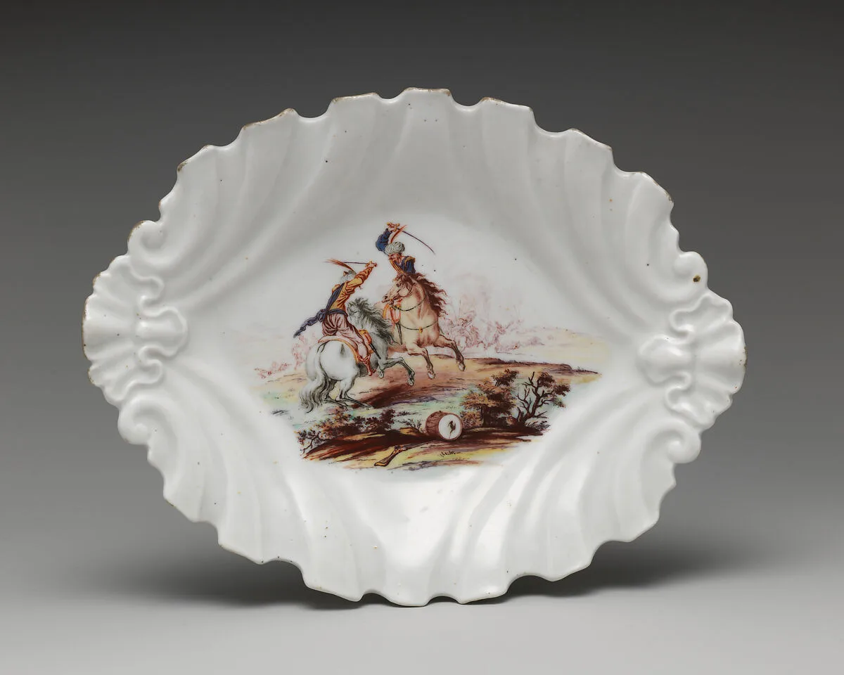 Dish (part of a set) — Chelsea Porcelain Manufactory
