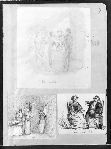 40 and 50 (Man and Woman Seated) (from Sketchbook)