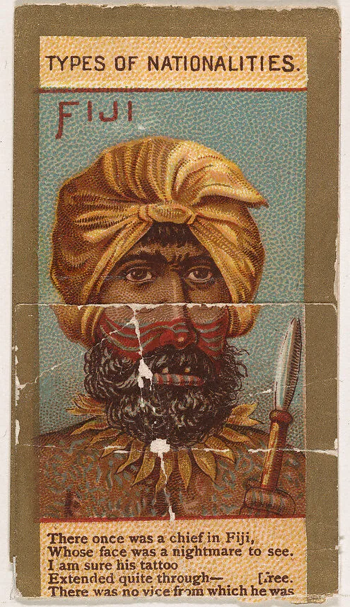 Fiji, from Types of Nationalities (N240) issued by Kinney Bros. — Kinney Brothers Tobacco Company