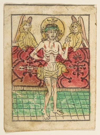 The Man of Sorrows between Two Angels (Schr. 900)