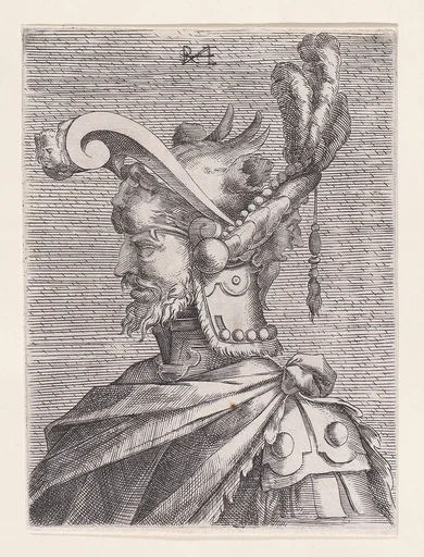 Bust of a Man in Fantastic Headgear