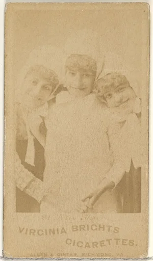 St. Felix Sisters, From the Actors and Actresses series (N45, Type 1) for Virginia Brights Cigarettes