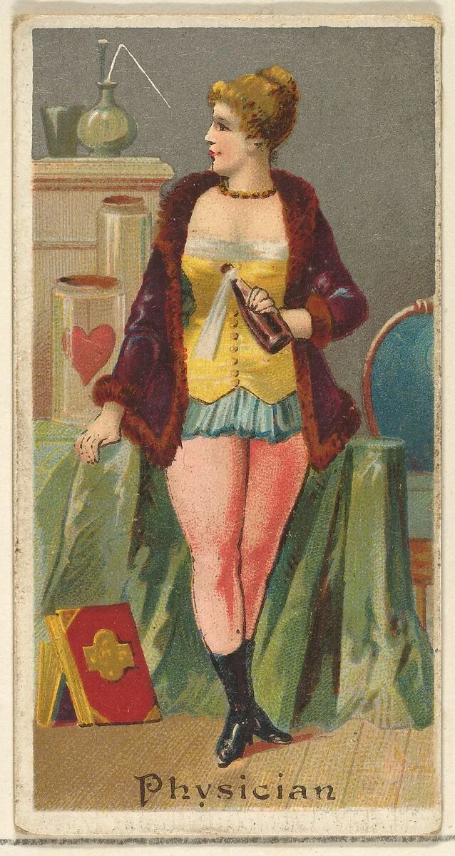 Physician, from the Occupations for Women series (N166) for Old Judge and Dogs Head Cigarettes — Goodwin & Company