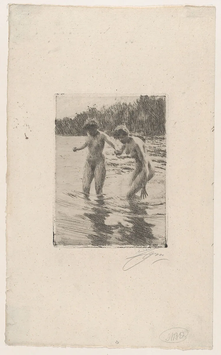 Two Bathers — Anders Zorn