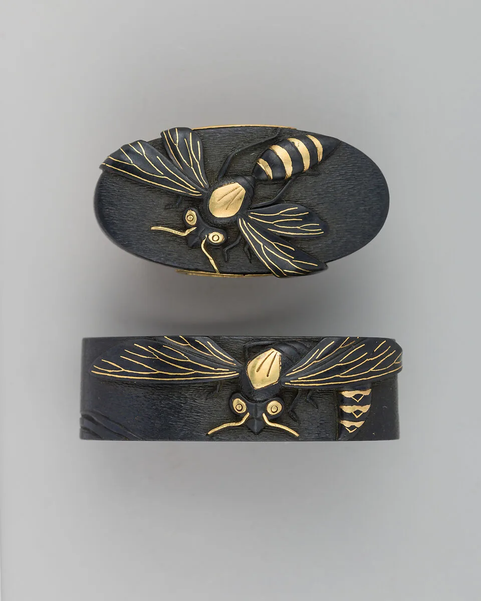 Sword-Hilt Collar and Pommel (Fuchigashira) — Unknown