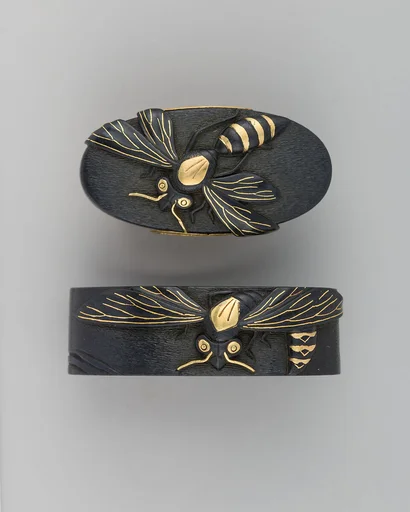 Sword-Hilt Collar and Pommel (Fuchigashira)
