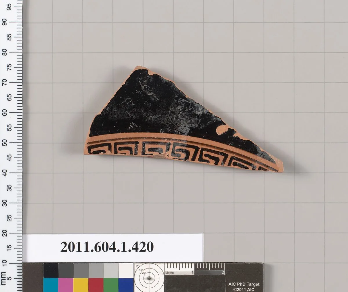 Terracotta fragment of a kylix (drinking cup) — Unknown