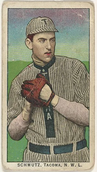 Schmutz, Tacoma, Northwestern League, from the "Obak Baseball Players" set (T212), issued by the American Tobacco Company to promote Obak Mouthpiece Cigarettes — American Tobacco Company