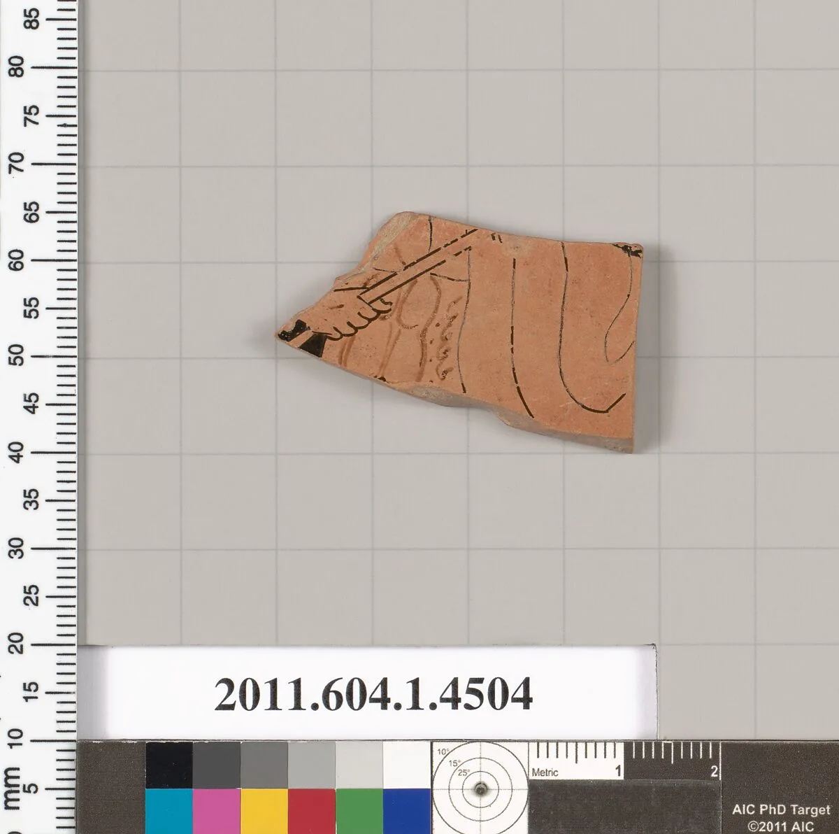 Terracotta fragment of a kylix (drinking cup) — Unknown