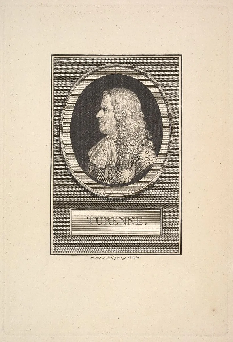 Portrait of Henry de la Tour, Vicomte de Turenne — Augustin de Saint-Aubin