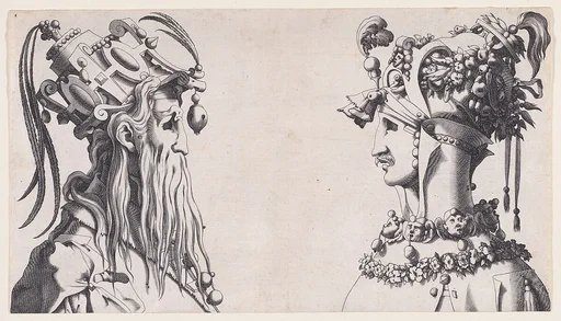 Fantastical Masked Masculine Heads
