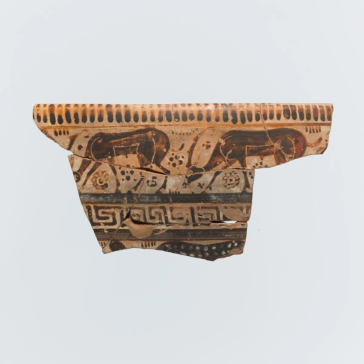 Fragment of a terracotta krater (mixing bowl) — Unknown