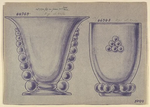 Design for Two Tumblers with Ball Ornament