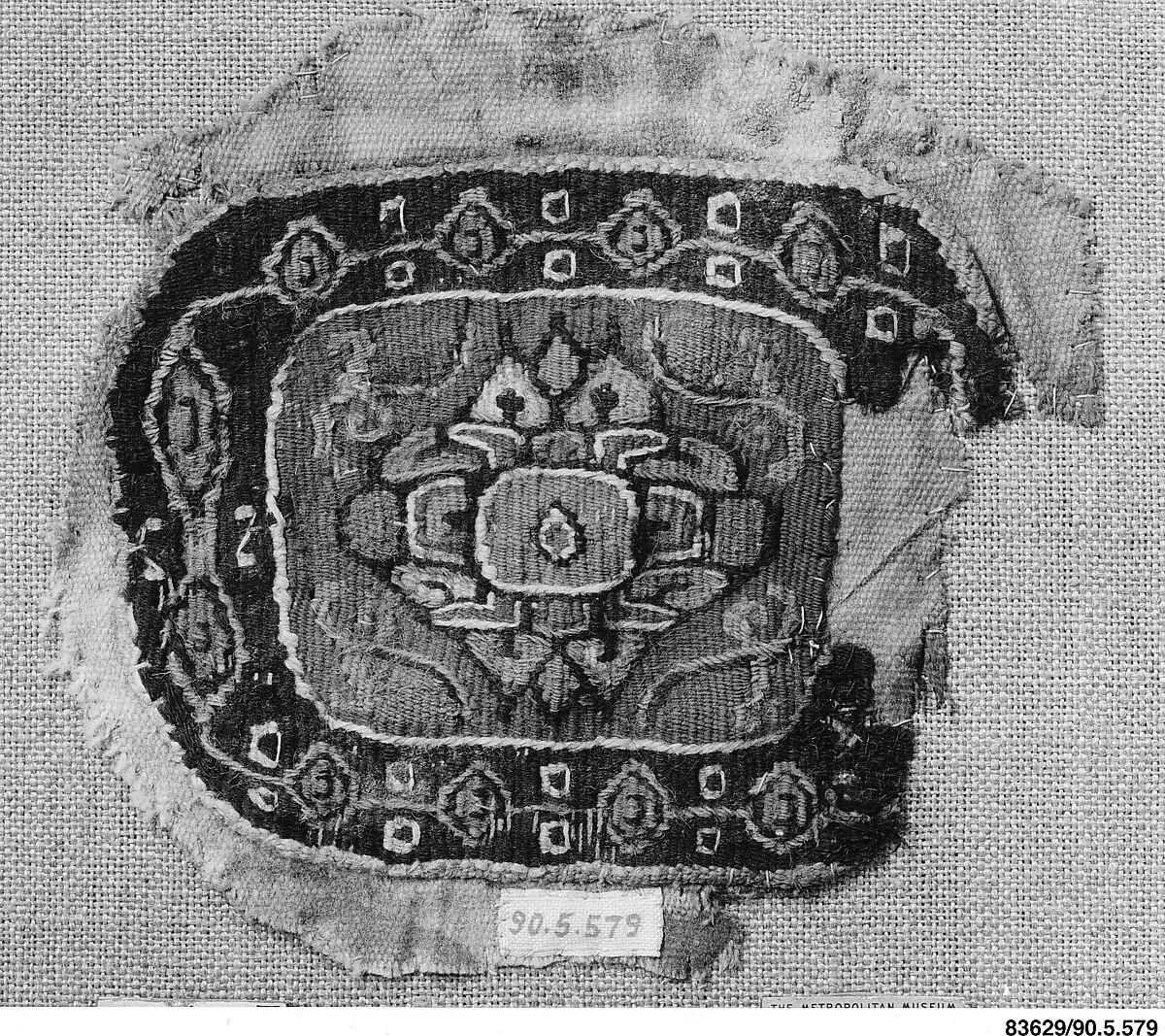 Tunic Ornament Showing Christ and the Virgin Flanked by Angels? — Unknown