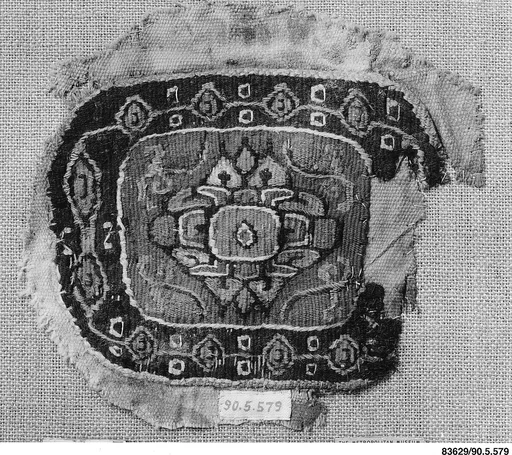 Tunic Ornament Showing Christ and the Virgin Flanked by Angels?
