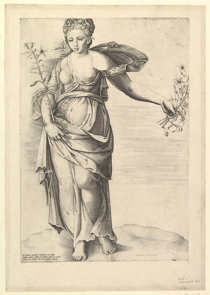 Speculum Romanae Magnificentiae: Flora — Enea Vico|Battista Franco|Anonymous, Italian, 16th century|Ferrando Bertelli